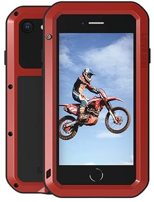 Shockproof and Waterproof Phone Case for iPhone SE 3rd Generation, Phone Accessories by France Red
