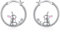 Kaninchen Ohrringe 925 Sterling Silber Hasen Creolen Ohrringe Schmuck Tier Geschenk für Damen Mädchen