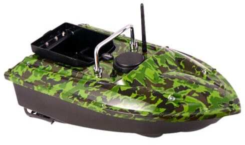innytund Ferngesteuertes Boot zum Angeln 500M Fischerköderboot Das Tarnfarbene Angelköderboot 1.5KG Beladung Futterboot
