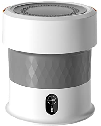 WolFum Práctica Plegable Lavadora Hogar Mini Secador de Ropa Bragas Pequeños Calcetines (color Gris)