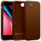 AUKASE Coque iPhone 8 Plus/iPhone 7 Plus (5.5), Housse en Silicone de qualité supérieure, Protection avec Microfibre Douce Antichoc, Etui Compatible avec (Marron, IP 8 Plus / 7 Plus)