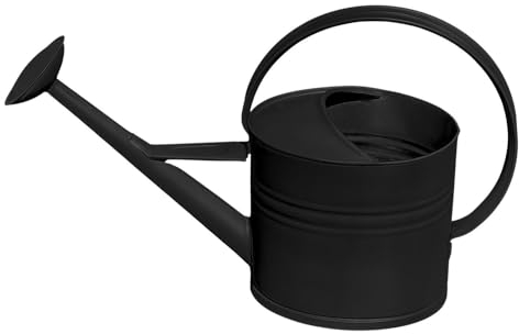 Arrosoir en zinc 10 l - Arrosoir en métal - Noir