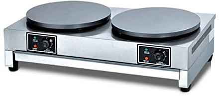 Máquina Para Hacer Crepes Eléctrica Máquina Para Hacer Crepes De Doble Cabezal Máquina Para Hacer Crepes Eléctrica Comercial De 6000 W Temperatura Ajustable De 50-300 ℃ Con Placa Caliente Antiadheren
