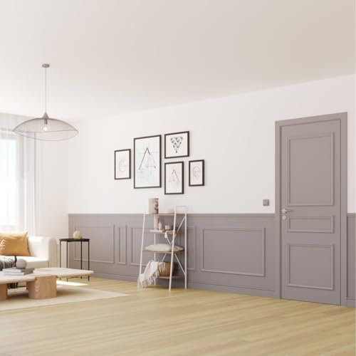 NORDLINGER PRO - Lote de molduras de madera precortadas para revestimiento de puerta, apto para puertas de 73 y 83 cm, FSC