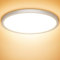 NIBSHOOM LED Deckenleuchte, 24W 2400LM Superschlanke Deckenlampe 3000K IP44 Wasserfest für Wohnzimmer Badezimmer Schlafzimmer Küche Flur Balkon, Rund und Flach Modern Led Lampen Ø300*H24mm, Warmweiß
