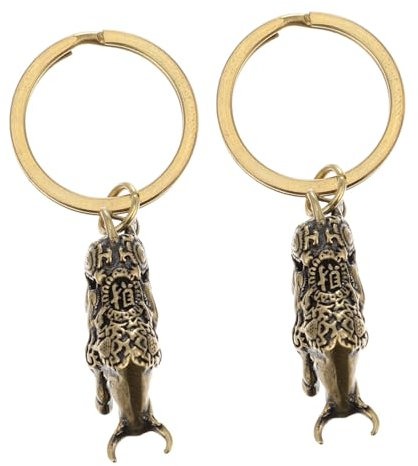 SOIMISS Porte-clés Décoratif En Laiton Avec Pendentif En Forme De Vache Pour