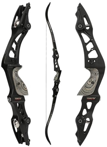 62” ILF Bogenschießen Recurve Bogen, 25-60 Lbs Rechte Hand Takedown Recurvebögen, CNC Bogen Mittelteil Gordon Bogenwippen, Sportbogen für Sport Schieß Training (Recurve Bogen, 30 Pfund)