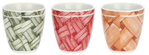 THUN, Set 6 Bicchieri in Porcellana, Linea AbbracciAMI, Set da Collezione, Idea Regalo per Natale, Ø 5.95 cm, 5.9 cm h