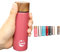 Stainless Steel Water Bottle, Mini Flask 150ML,Coffee Vacuum Small Flasks Small Capacity Portable Travel Drink Water Bottle Insulated Cup (Matte Pink)