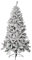 Samuel ALEXANDER 6ft (1.8m) Snow Flocked Artificial Christmas Tree with Green Metal Stand and 455 Tips