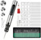 Qivine Holz Gravur Gerät, Wiederaufladbarer Elektrischer Gravierstift Glas mit 54 Gravurzubehör, 4,2V 10W Multifunktionaler Gaviergerät Holzgravurgerät für DIY Metall, Keramik, Schmuck (Silber)