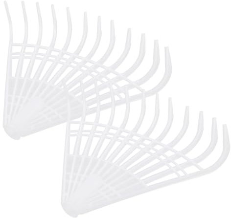 OATIPHO 2 Stück Gartengeräte Kiefernnadelrechen Und Rasenrechen Aus Kunststoff Tragbar Robust Für Laub Und Unkrautentfernung Im Garten Blumen Obstbäume Und Gemüse