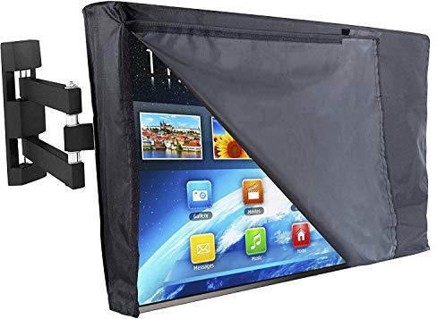 Housse écran TV,Housse de Protection pour TV Écran de télévision extérieure couverture étanche de poussière 22 - 70 avec rabat avant, salle de bains TV Oxford Matériau Protégez la télévision(60 65 i