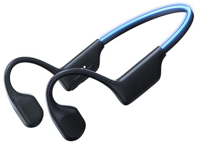 Bone Conduction Swimming Headphones IP68 Waterproof Wireless Bluetooth 5.4 Open Ear Bone Conducting Sports Earphones Underwater Swim Headphones Support Up to 32GB Storage 8H Playtime for Swimming