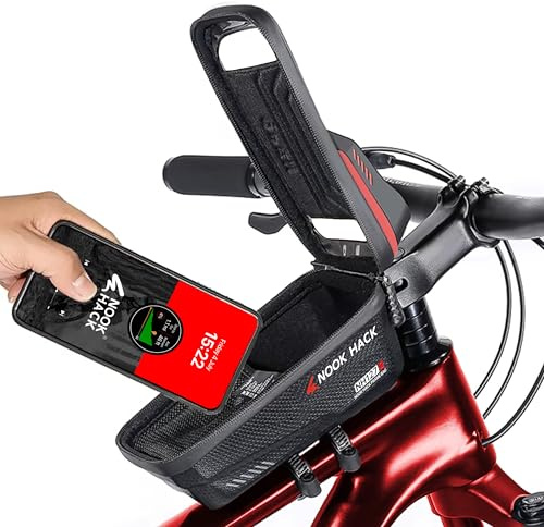 Nook Hack Bike Phone Holder Waterproof Frame Bag -Touch Screen for Cycling