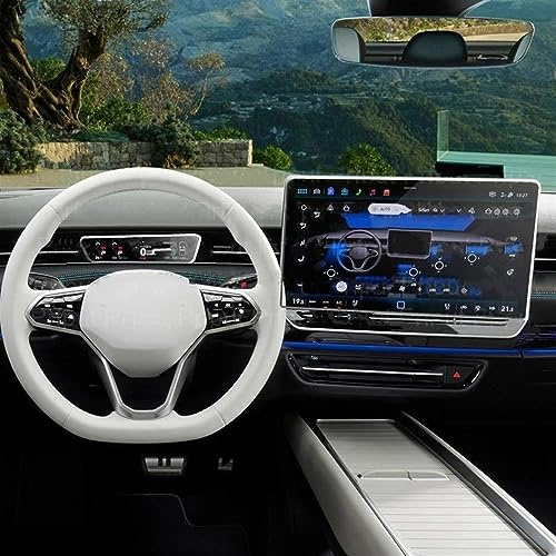 QUNWETX 15 Inch Compatible With For ID.7 2024 Car Navigation Infotainment Radio Gps Auto Screen Sticker Tempered Glass Screen Protector Film Car Navigation Protective Film