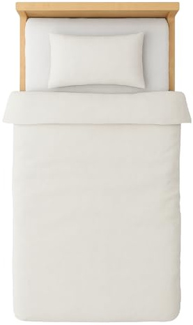 Julido Jersey-Bettwäsche-Set und Kissenbezug, 100% Baumwolle (Oeko-TEX). 2-teiliges Bettwäsche-Set mit Reißverschluss, ultraweich und atmungsaktiv (Creme Melange, 100 x 135 + 40 x 60 cm)