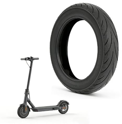 60/70-6.5 Tubeless Reifen Geeignet für Ninebot Max G3, E Scooter Reifen 10 Zoll Gummireifen mit Durchstoßfest mit Kleber Geeignet für Segway Ninebot Max G30/G30D 2/G30E/G30LP Vorne/Hinten Scooter