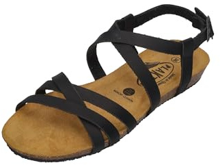 PLAKTON Damen Sandalen FRAN VALI 405184 negro, Größe:42 EU