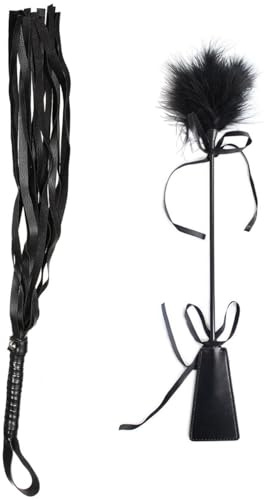 Cravache à plumes - Fouet à plumes - Fouet érotique - Accessoire sexuel pour BDSM SM - Adulte