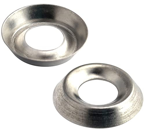 OPIOL QUALITY® Rosette gestanzt M6 aus Edelstahl A2 V2A (50 Stück) für Senkkopfschrauben Rosetten Zierscheiben Scheiben Unterlegscheiben aus Vollmaterial