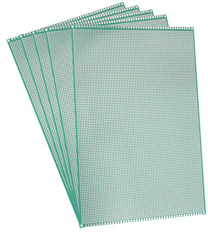 sourcing map 5 Stück 20x30cm Einseitig Lochrasterplatine PCB Platine | Leiterplatte Leiterplatten, Universal, Für DIY Löten