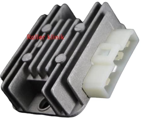 Spannungsregler 12V 4-Pin Regler GY6 Retro Roller Motorroller Scooter Baotian Hyosung Benzhou Yiying Rex Flex Peugeot Flex Znen ZN50QT-E, F8, 27, E5 4Takt