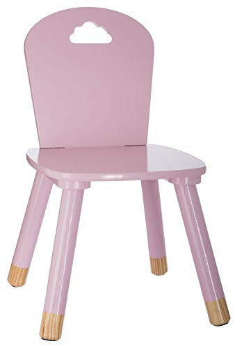 Atmosphera Kids Chaise Enfant en Bois Douceur - Rose