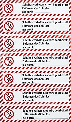 Aufkleber, weiß, 20x100mm Bogen = 7 St., Nicht Schalten
