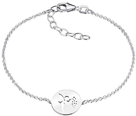 Materia Plättchen Armband Silber 925 Damen - Armkette Elfe SA-98-Silber