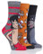 SockShop Damen Jungle Book Baumwollsocken Packung mit 3 Gemischt 37-42
