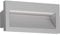 ledscom.de LED Wandeinbauleuchte NOLA, Downlight für außen, IP54, grau matt, 140 x 70mm, warmweiß