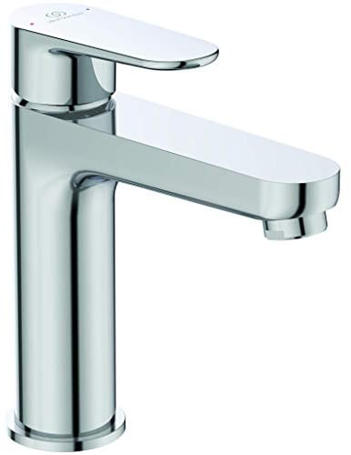 Ideal Standard Tyria Mischbatterie für Badezimmer, Chrom, mit Ablaufgarnitur, Metall, BC159AA