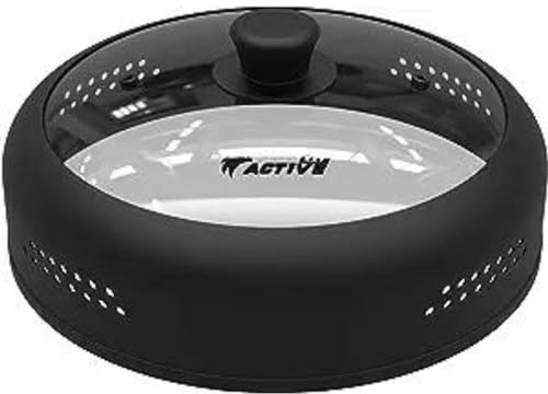 Mikrowellenabdeckung für Lebensmittel, Silikon und Glas Spritzschutz Deckel für 6-7-8-9-10-10-12-12 Zoll Teller & Schüsseln von EZY ACTIVE.