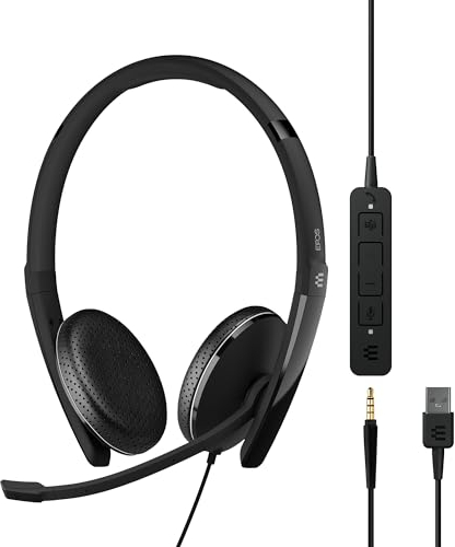 EPOS Adapt 165T USB II Headset: Überlegene Klangqualität, Microsoft Teams Zertifiziert, Multi-Geräte-Konnektivität, Komfortables Design, Ideal für Büro und Homeoffice