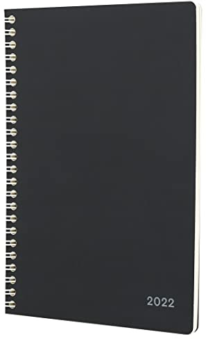 Jumble & Co Convo Terminplaner 2022, A5, Wochenansicht, Spiralbindung, Clean Slate Black