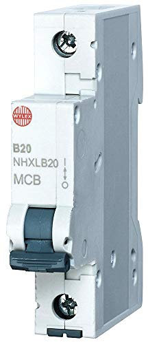 20A Single Pole B Curve MCB | Disjoncteurs magnétiques thermiques, 1 x Qté - NHXLB20