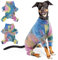Hundebekleidung Hund Warme Winterweste Jacken 4-beinige Hunde Overall Winddicht Hundemantel Hundejacke Hundepullover Hundehemd für Kleine Mittlere Große Hunde(Regenbogen, L)