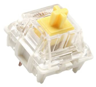 Pack of Gateron ks-9 G PRO Switches for Mechanical Gaming Keyboards | Plate Mounted | Pre Lubed (Gateron PRO Yellow, 65 Pcs)