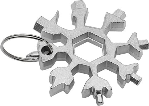 GWYAN 18-in-1 Multifunktions-Edelstahl-Schneeflocken-Schraubenschlüssel, Multitool Werkzeug für Fahrrad-FlaschenöffnerOutdoor-Camping