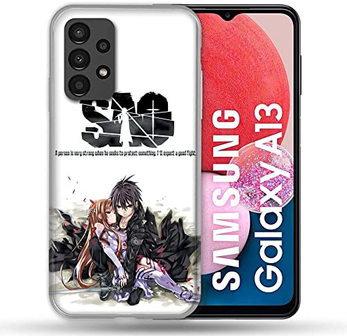 Schutzhülle für Samsung Galaxy A13 Manga SAO Sword Art Online weiß