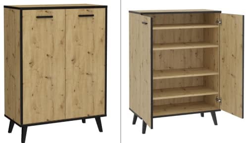 DEINE TANTE EMMA 944-001 PLAU Artisan Eiche Nb. Kommode Schuhschrank ca. 15 Paar Schuhe ca. 69 x 94 x 33 cm