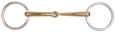 WALDHAUSEN Cupris Silver Unterlegtrense einfach gebrochen, massiv, 14,5 cm