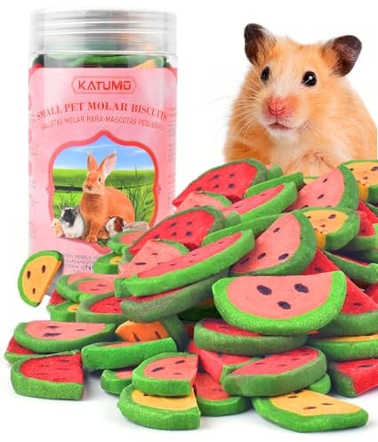 KATUMO Bunny Chew Toys, Rabbit Snacks Timothy Hay Treats for Guinea Pig