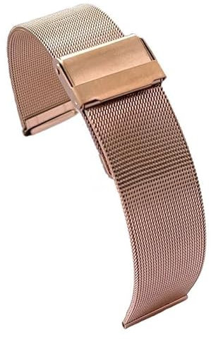Diloy Bracelet montre acier Ref MESH05 Or Rose 12mm