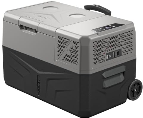 Yolco BCX30 Grey Elektrische Kompressor-Kühlbox, App Steuerung per Bluetooth, 12/24 V und 230 V, für Auto, LKW, Boot, Camping Kühlschrank