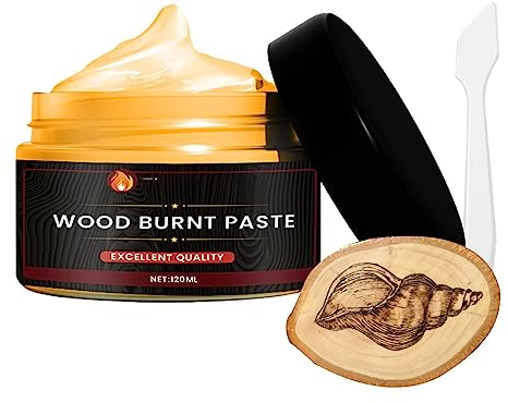 ulapithi Holzbrennpaste - Scorch Holzbrennpaste für Holz und Basteln, Einfach aufzutragende Brennpaste für Holzhandwerk-Verbrennungsgel,DIY Brandmalerei-Zubehör für Holzmalerei, Holzfarbprojekte