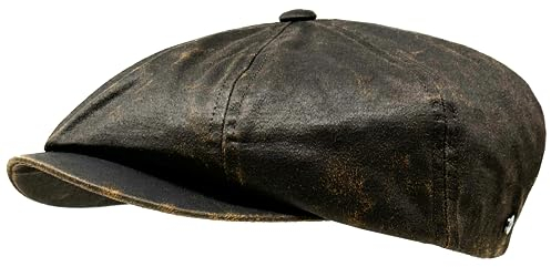 WEROR Herren Schiebermütze Schildmütze Flatcap Schirmmütze Mütze WEROR-413.1 (60-61, Braun)