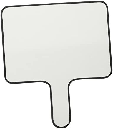 BCOATH Whiteboard Beidseitig Weiß Handheld Für Klassenräume Mit Griff Für Altersgruppen Blanko Antworttafel Für Schnelles Und Leises Antworten