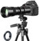 Obiettivo F per Nikon - Teleobiettivo 420-800mm f/8.3 Zoom Obiettivo Manuale per Nikon D3500 D850 D7500 D5600 D3400 D500 D7200 D5500 D750 D810 D3300 D5300 D610 D7100 D5200 D600 DSLR Fotocamere